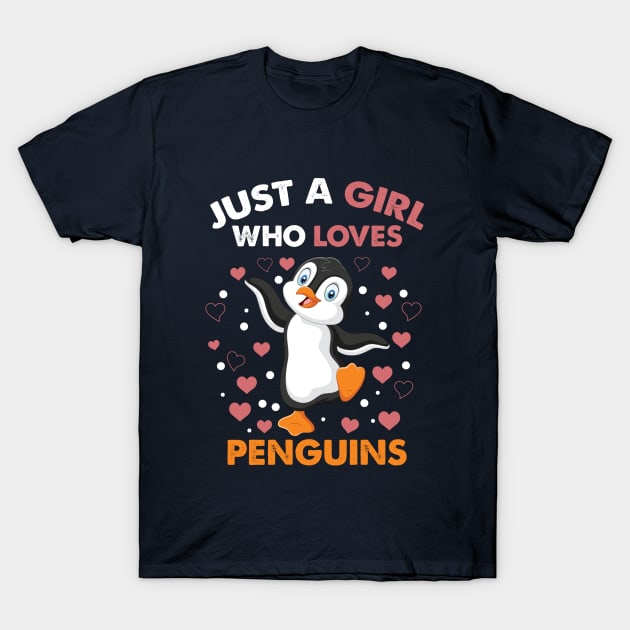 just a girl who loves penguin T-Shirt by youki